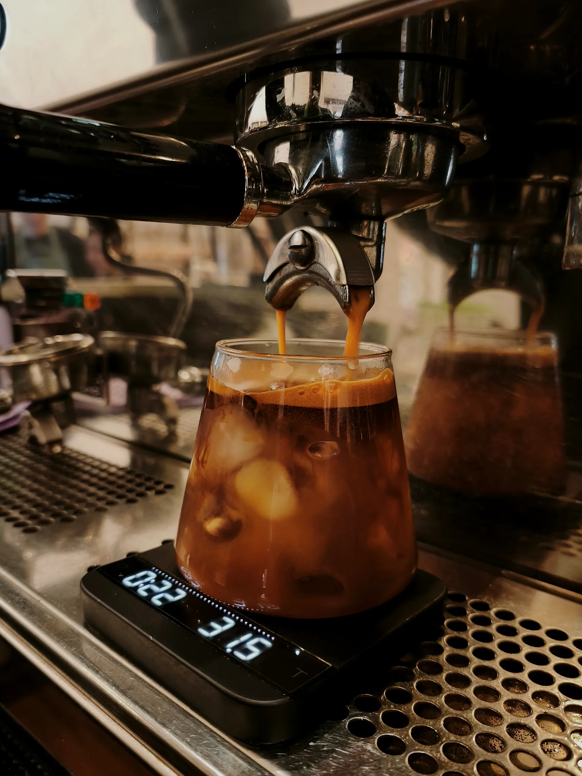 Cold brew served over ice