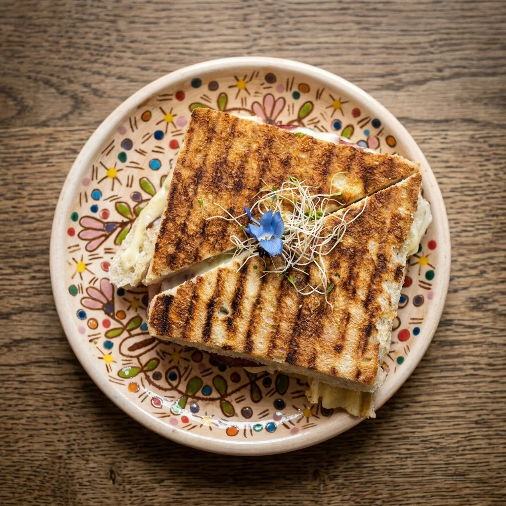 Sándwich Mix caliente en pan focaccia artesanal
