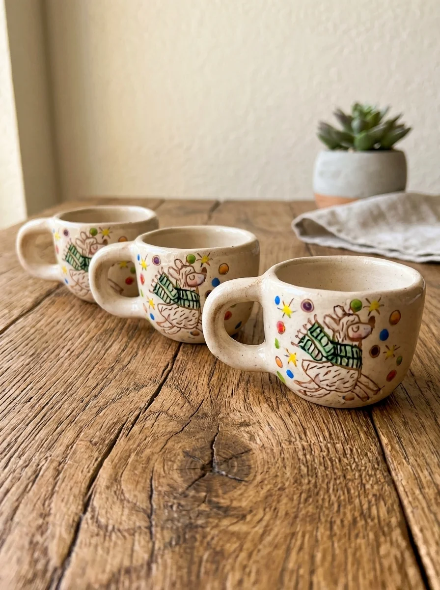 Adventurous Llama espresso cup collection